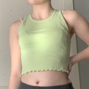 Brandy Melville Green Halter Top